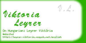 viktoria leyrer business card