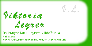 viktoria leyrer business card